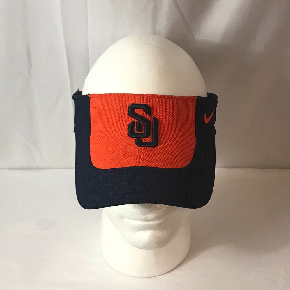 Nike Syracuse University SU Sun Visor One Size Fits Most Curved Bill Sport Hat - Picture 2 of 6